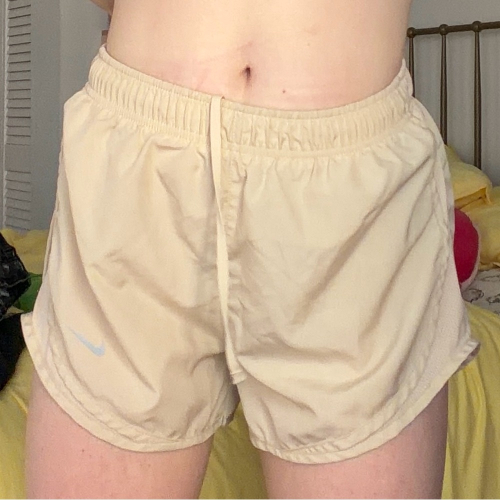 Nike Women's Beige Athletic Shorts